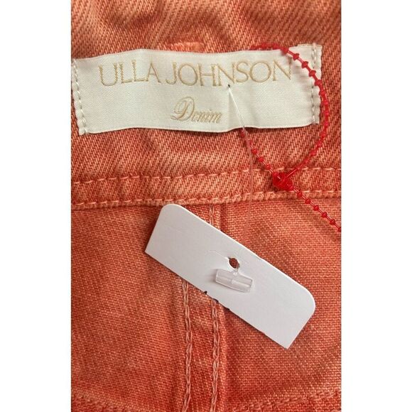 Ulla Johnson Margot Aura Wash Peach Denim Wide Leg High Rise Jeans NWT Size 26 - Picture 8 of 10